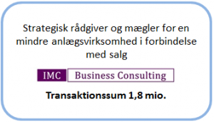 Salg af mindre anlægsvirksomhed