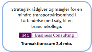 Salg af mindre transportvirksomhed